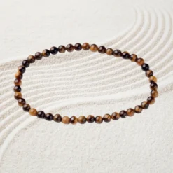 bracelet oeil-de-tigre homme femme avec pierres naturelles de 4mm